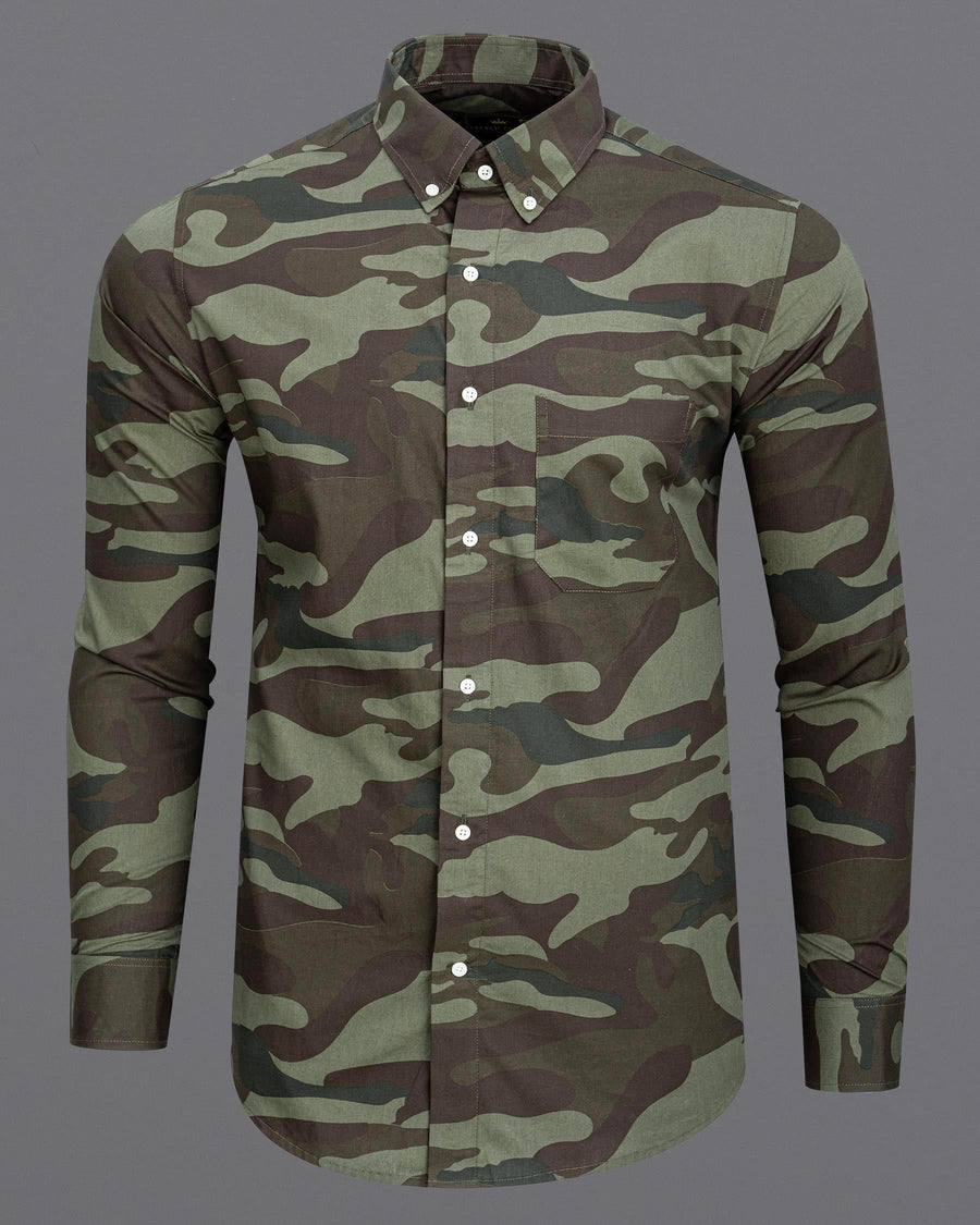 Iridium Brown with Flint Green Camouflage Premium Cotton Shirt 6623-BLK-38,6623-BLK-H-38,6623-BLK-39,6623-BLK-H-39,6623-BLK-40,6623-BLK-H-40,6623-BLK-42,6623-BLK-H-42,6623-BLK-44,6623-BLK-H-44,6623-BLK-46,6623-BLK-H-46,6623-BLK-48,6623-BLK-H-48,6623-BLK-50,6623-BLK-H-50,6623-BLK-52,6623-BLK-H-52