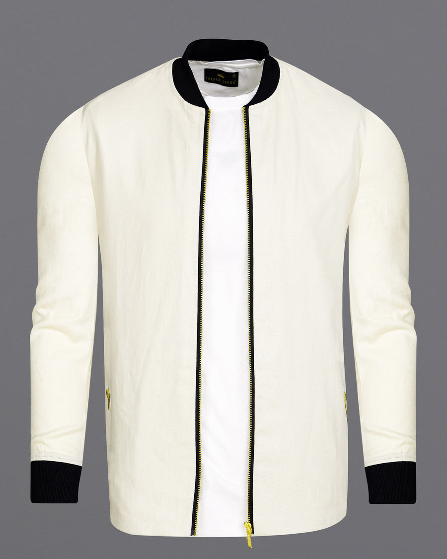 Eggshell Cream Royal Oxford Zipper Closure Bomber Jacket 7827-BJ-38,7827-BJ-38,7827-BJ-39,7827-BJ-39,7827-BJ-40,7827-BJ-40,7827-BJ-42,7827-BJ-42,7827-BJ-44,7827-BJ-44,7827-BJ-46,7827-BJ-46,7827-BJ-48,7827-BJ-48,7827-BJ-50,7827-BJ-50,7827-BJ-52,7827-BJ-52