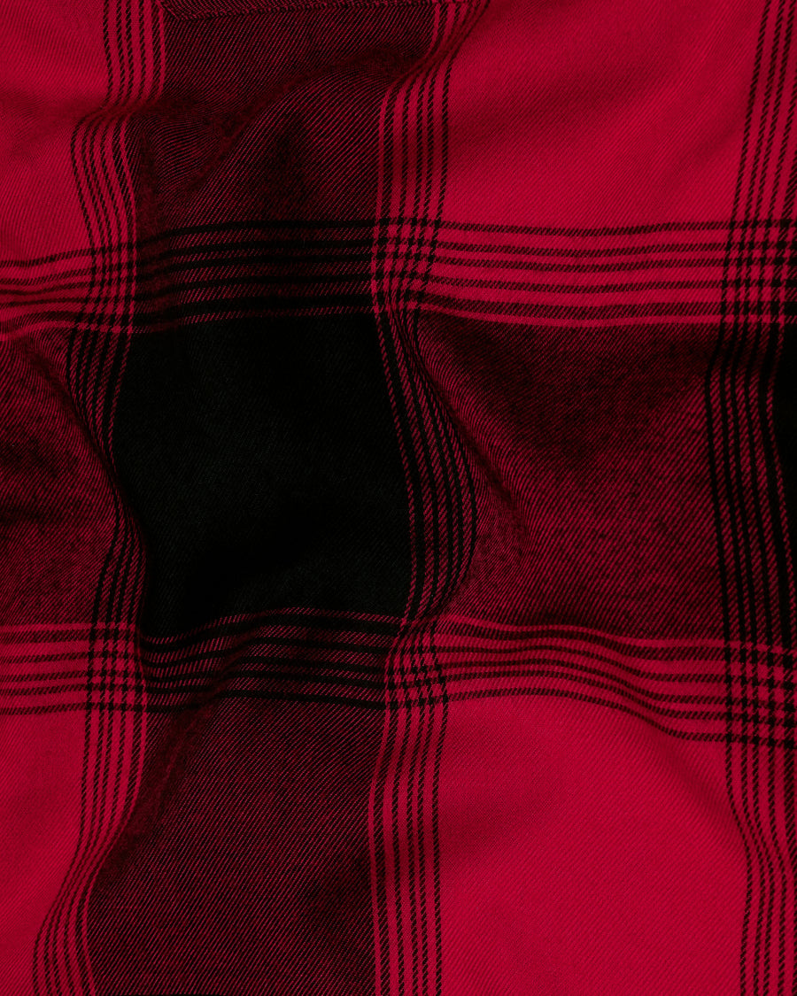 Firebrick Red and Jade Black Checked Flannel Shirt 8539-BLK-38,8539-BLK-H-38,8539-BLK-39,8539-BLK-H-39,8539-BLK-40,8539-BLK-H-40,8539-BLK-42,8539-BLK-H-42,8539-BLK-44,8539-BLK-H-44,8539-BLK-46,8539-BLK-H-46,8539-BLK-48,8539-BLK-H-48,8539-BLK-50,8539-BLK-H-50,8539-BLK-52,8539-BLK-H-52