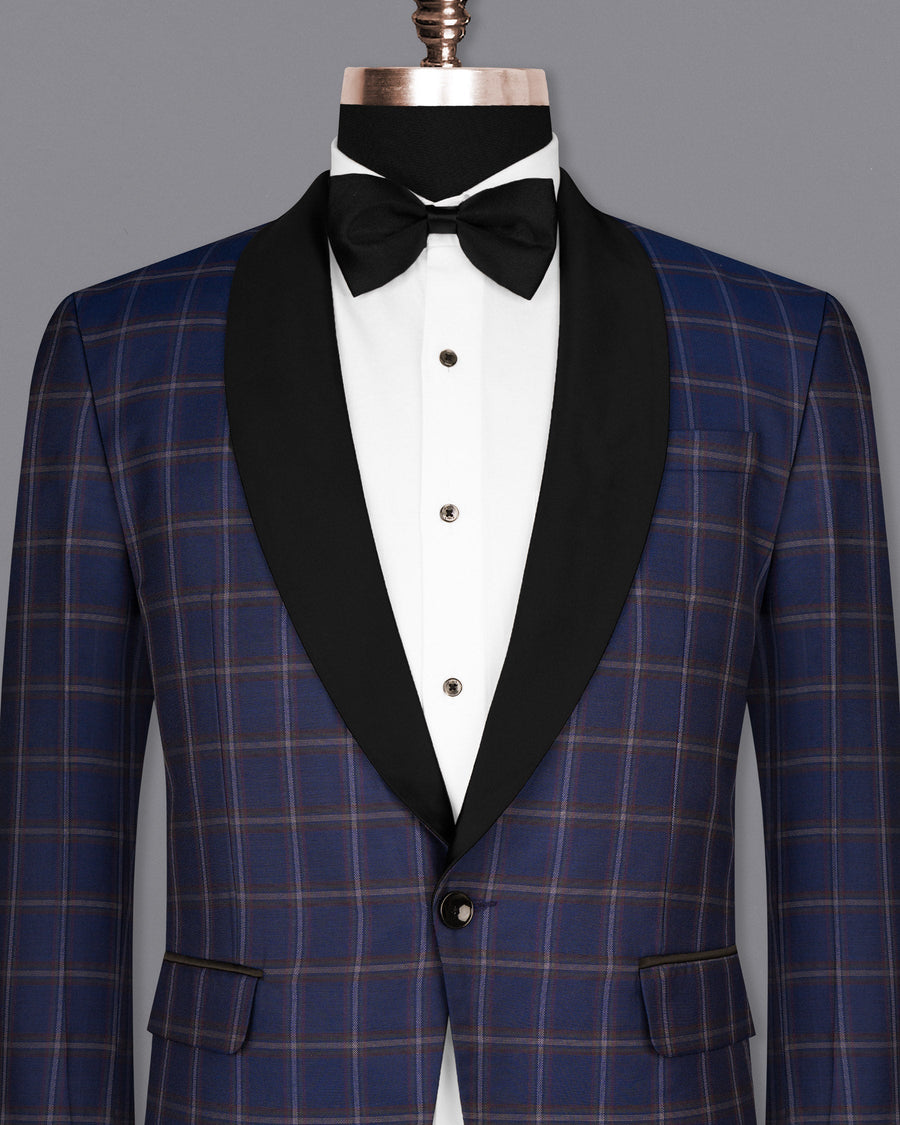 Rhino Blue Windowpane Woolrich Tuxedo Blazer BL1599-BKL-36, BL1599-BKL-38, BL1599-BKL-40, BL1599-BKL-42, BL1599-BKL-44, BL1599-BKL-46, BL1599-BKL-48, BL1599-BKL-50, BL1599-BKL-52, BL1599-BKL-54, BL1599-BKL-56, BL1599-BKL-58, BL1599-BKL-60