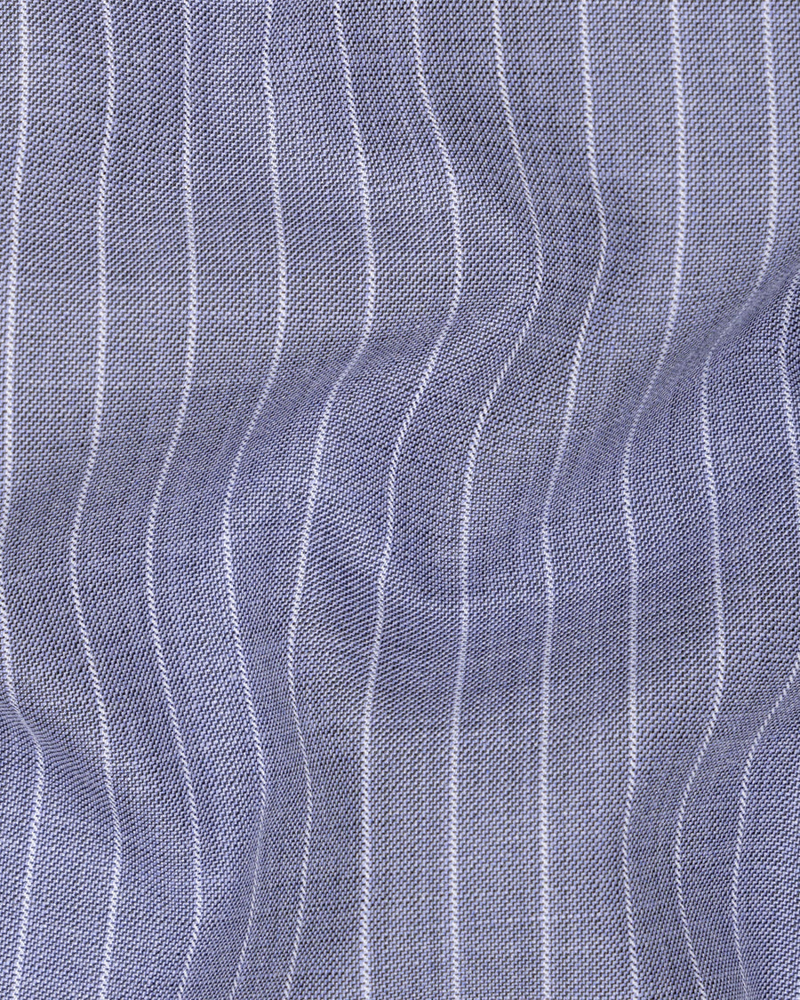Glaucous Blue Striped Single Breasted Blazer BL1720-SB-36,BL1720-SB-38,BL1720-SB-40,BL1720-SB-42,BL1720-SB-44,BL1720-SB-46,BL1720-SB-48,BL1720-SB-50,BL1720-SB-52,BL1720-SB-54,BL1720-SB-56,BL1720-SB-58,BL1720-SB-60