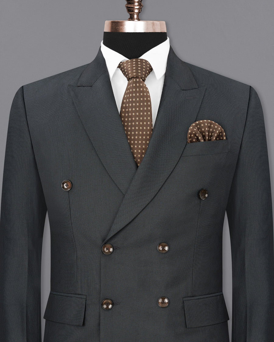 Outer Space Gray Double Breasted Blazer BL1726-DB-36,BL1726-DB-38,BL1726-DB-40,BL1726-DB-42,BL1726-DB-44,BL1726-DB-46,BL1726-DB-48,BL1726-DB-50,BL1726-DB-52,BL1726-DB-54,BL1726-DB-56,BL1726-DB-58,BL1726-DB-60