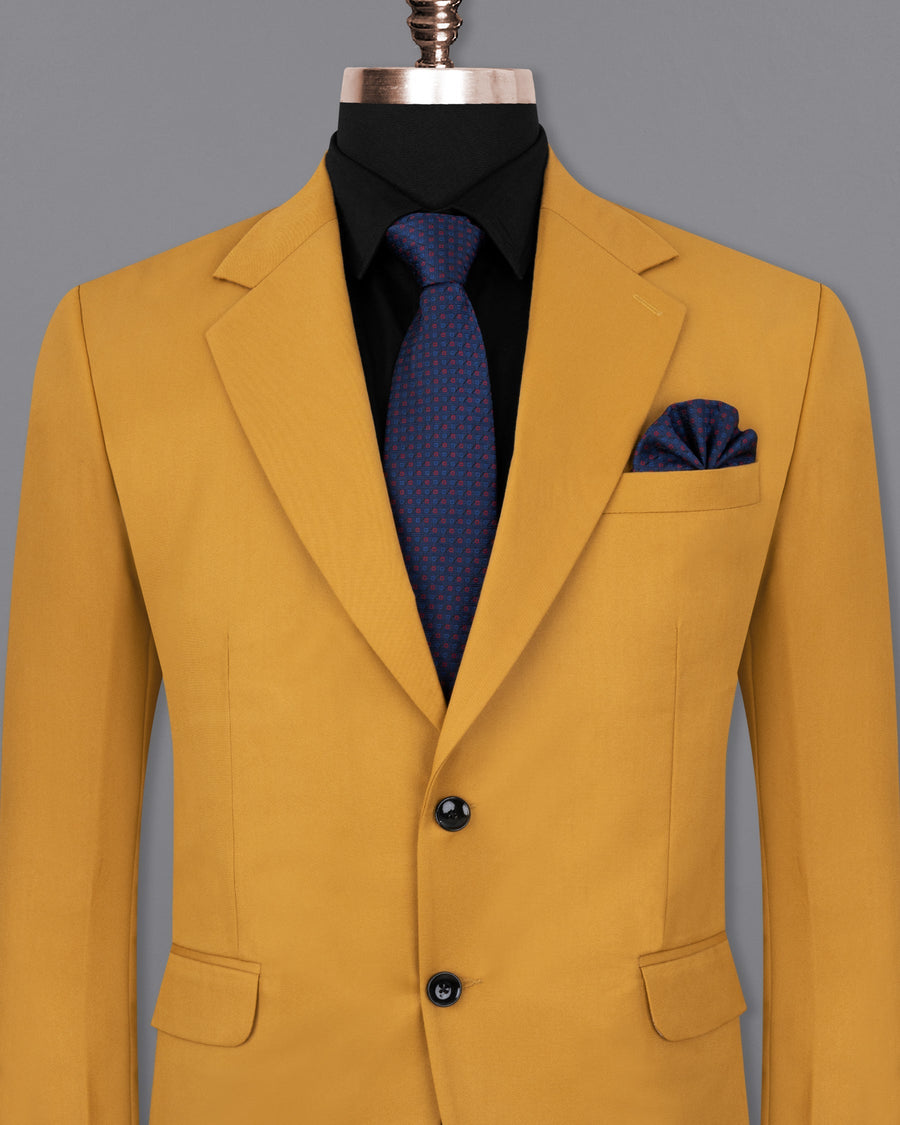 Tulip Tree Orange Solid Blazer