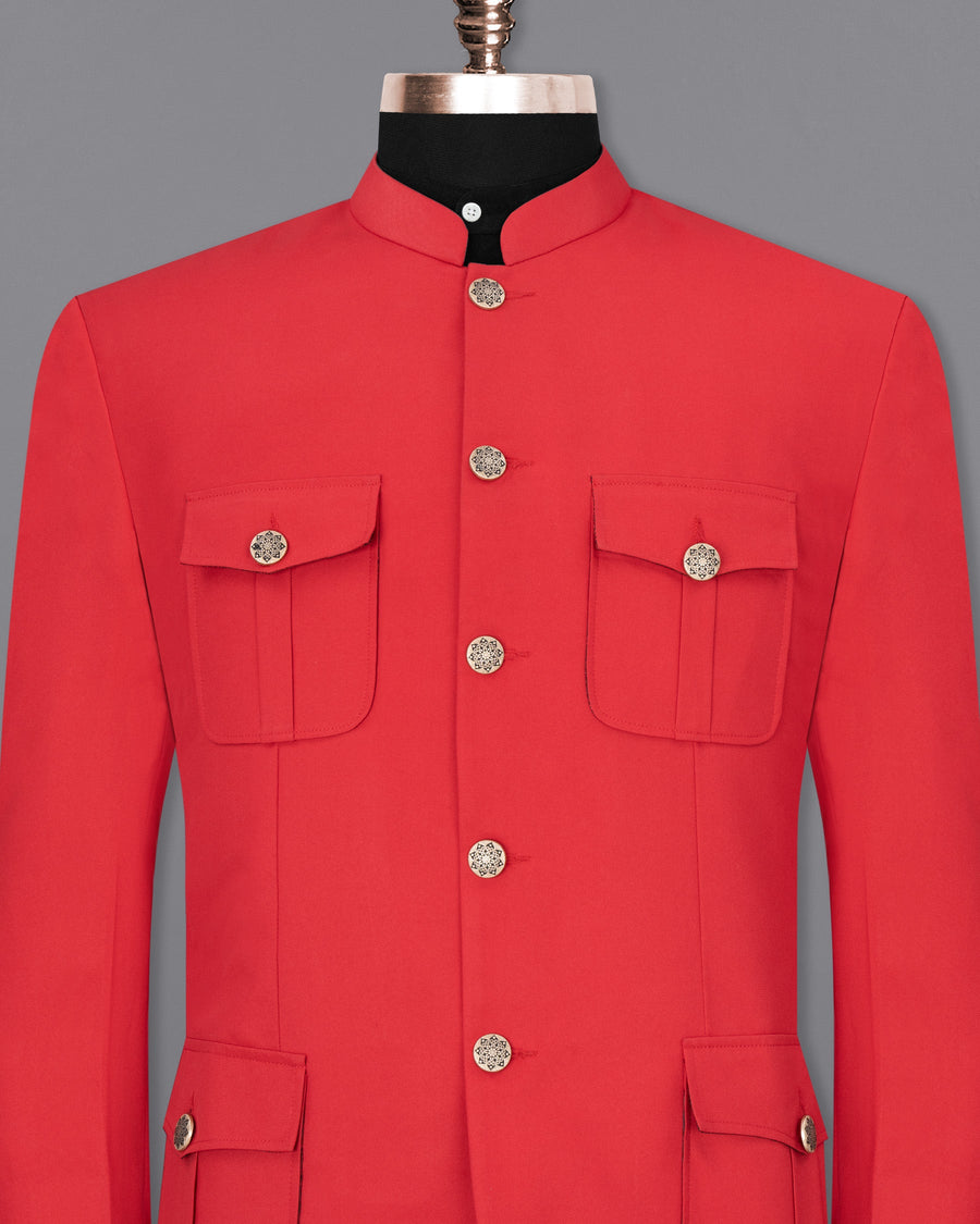 Jasper Red Bandhgala Sports Blazer BL1853-BG-D41-36, BL1853-BG-D41-38, BL1853-BG-D41-40, BL1853-BG-D41-42, BL1853-BG-D41-44, BL1853-BG-D41-46, BL1853-BG-D41-48, BL1853-BG-D41-50, BL1853-BG-D41-52, BL1853-BG-D41-54, BL1853-BG-D41-56, BL1853-BG-D41-58, BL1853-BG-D41-60