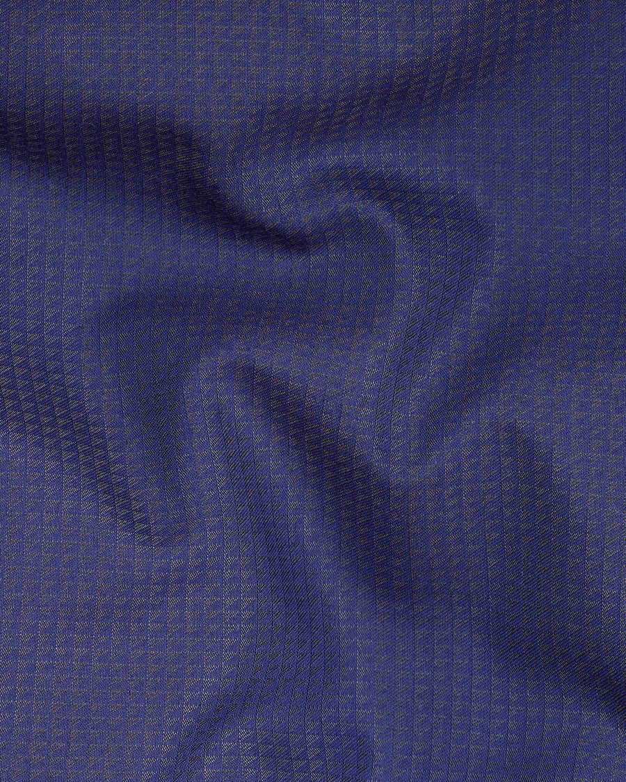 Jacarta Blue Triangle Textured Single Breasted Blazer BL1867-SB-36, BL1867-SB-38, BL1867-SB-40, BL1867-SB-42, BL1867-SB-44, BL1867-SB-46, BL1867-SB-48, BL1867-SB-50, BL1867-SB-52, BL1867-SB-54, BL1867-SB-56, BL1867-SB-58, BL1867-SB-60