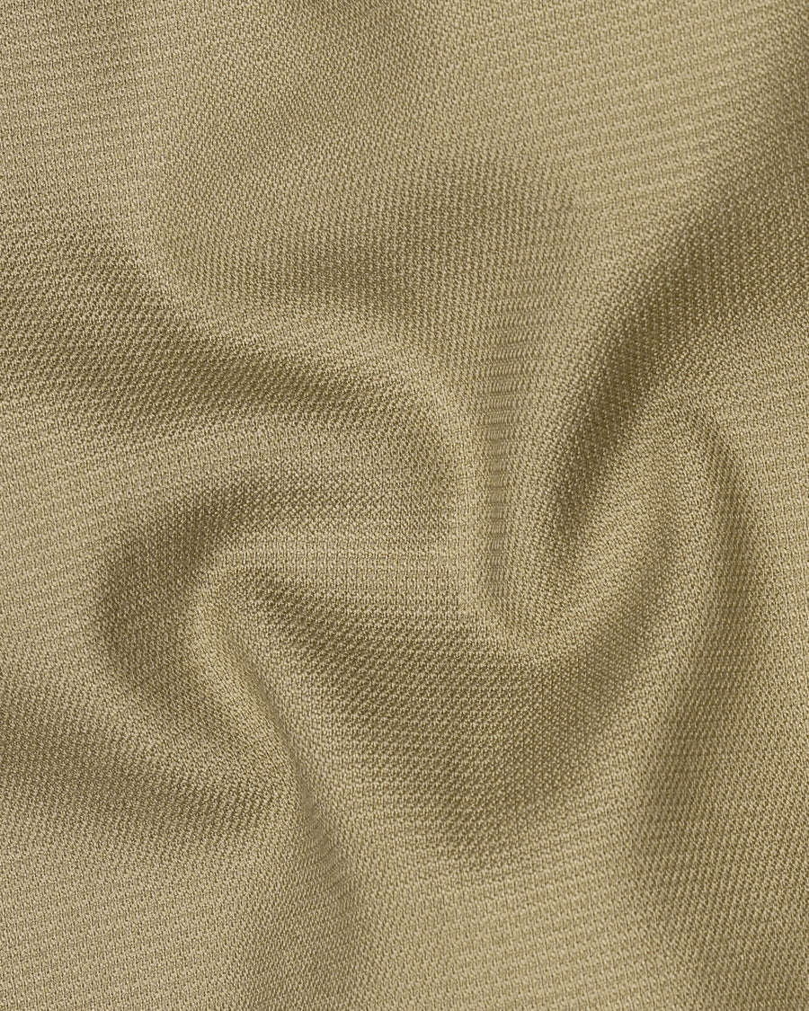 Sandrift Beige Cross-Buttoned Bandhgala Blazer