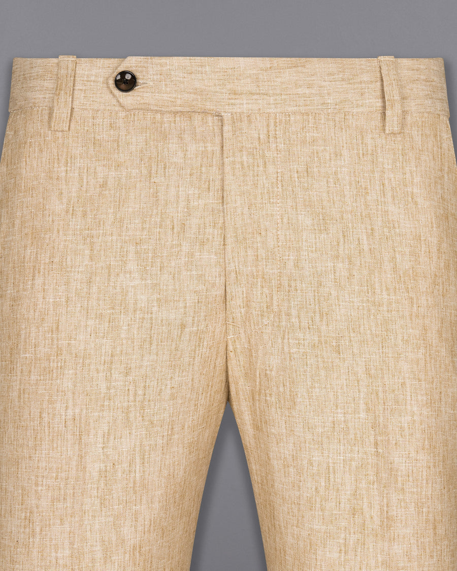Cream Luxurious Linen Pant T1464-28, T1464-30, T1464-32, T1464-34, T1464-36, T1464-38, T1464-40, T1464-42, T1464-44