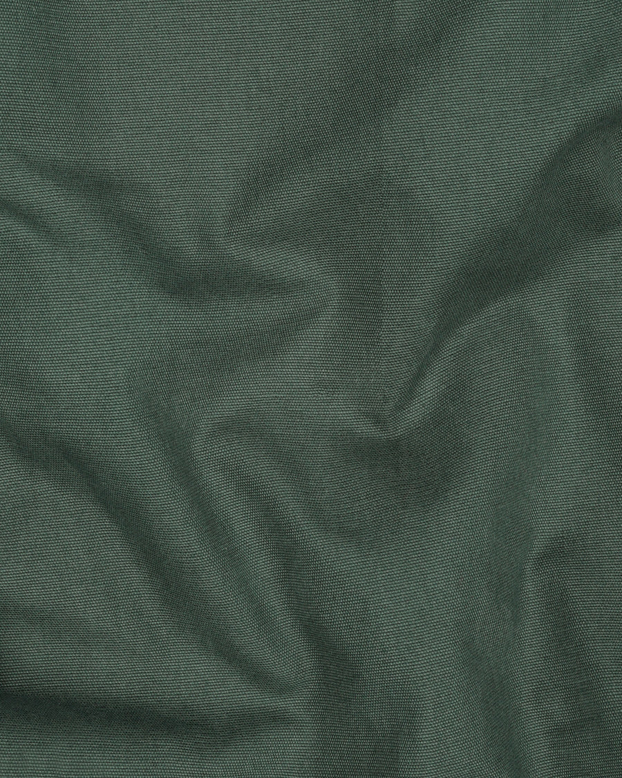 Asparagus Green Plaid Cotton Pant