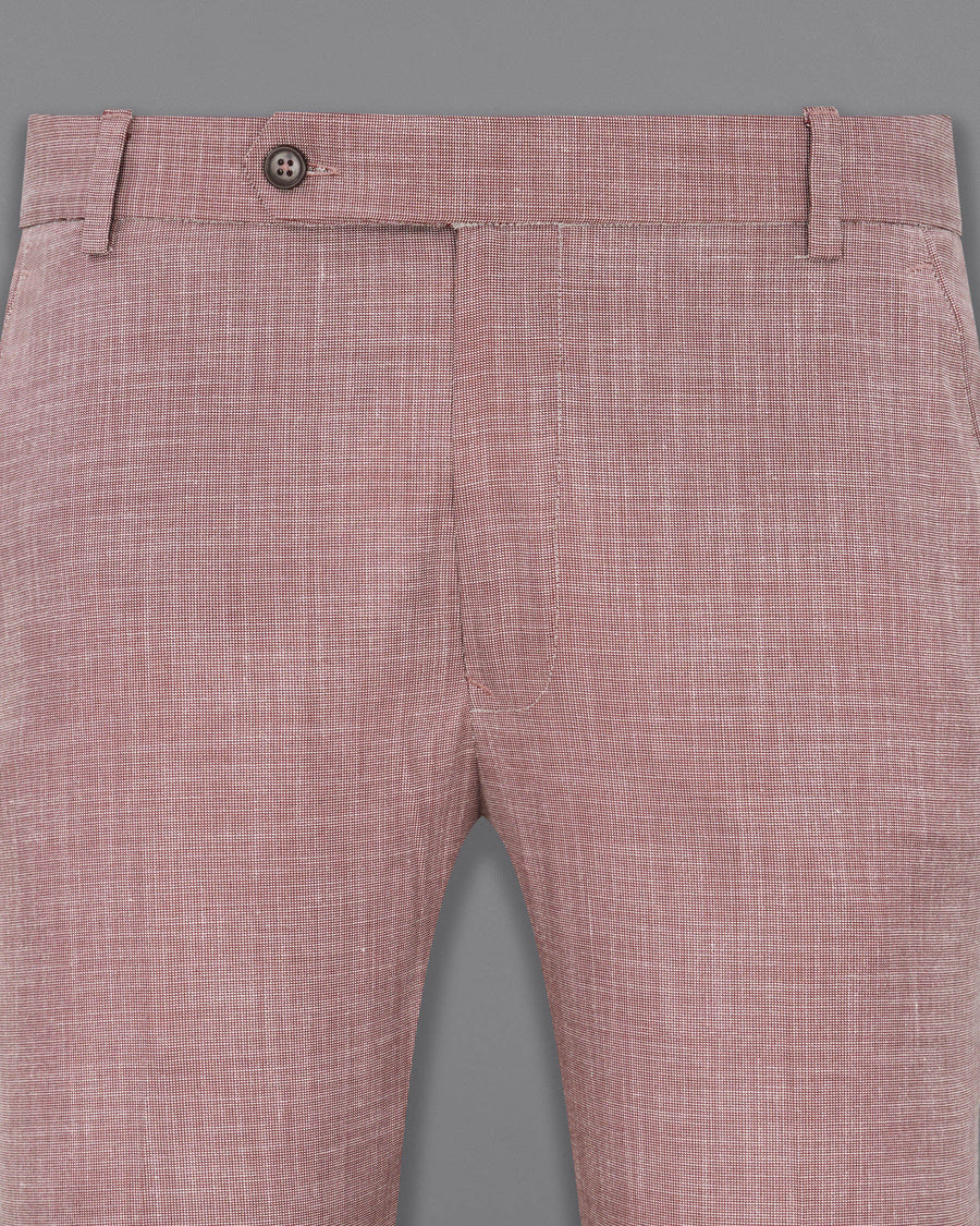 Coral Tree Red Textured Pant