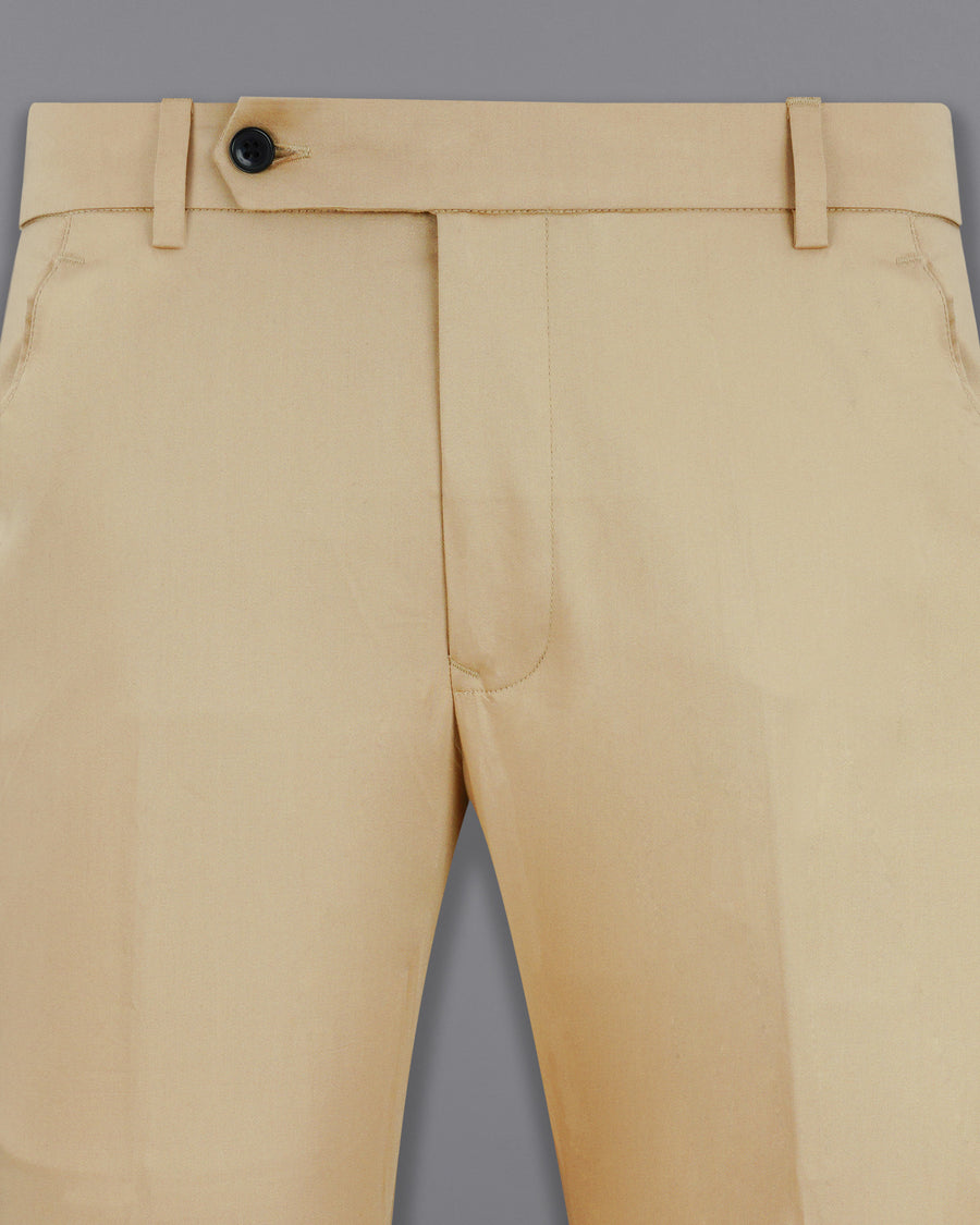 Fawn Beige Cotton Pant