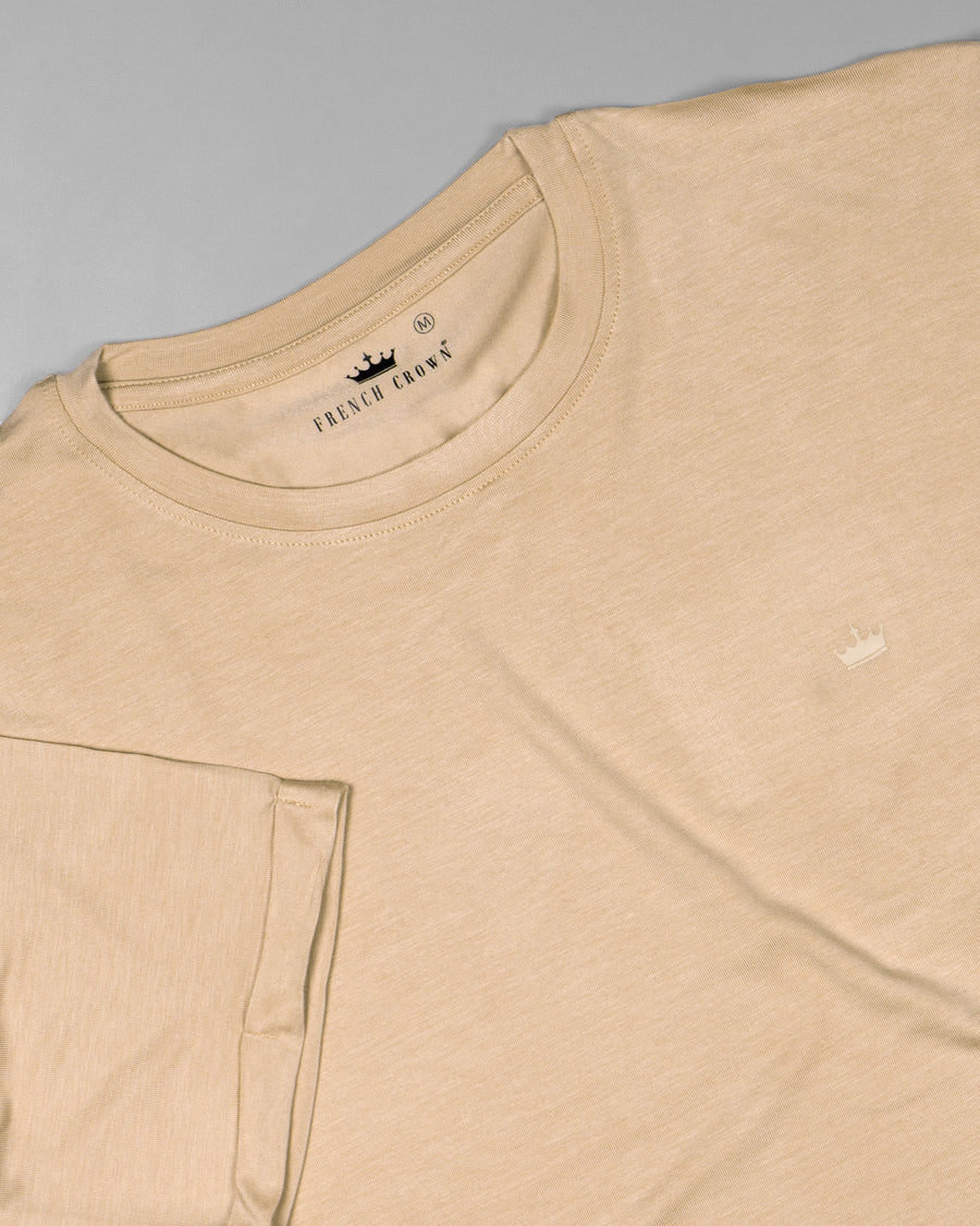 Pancho Light Brown Premium Viscose Summer T-shirt TS340-S, TS340-M, TS340-L, TS340-XL, TS340-XXL