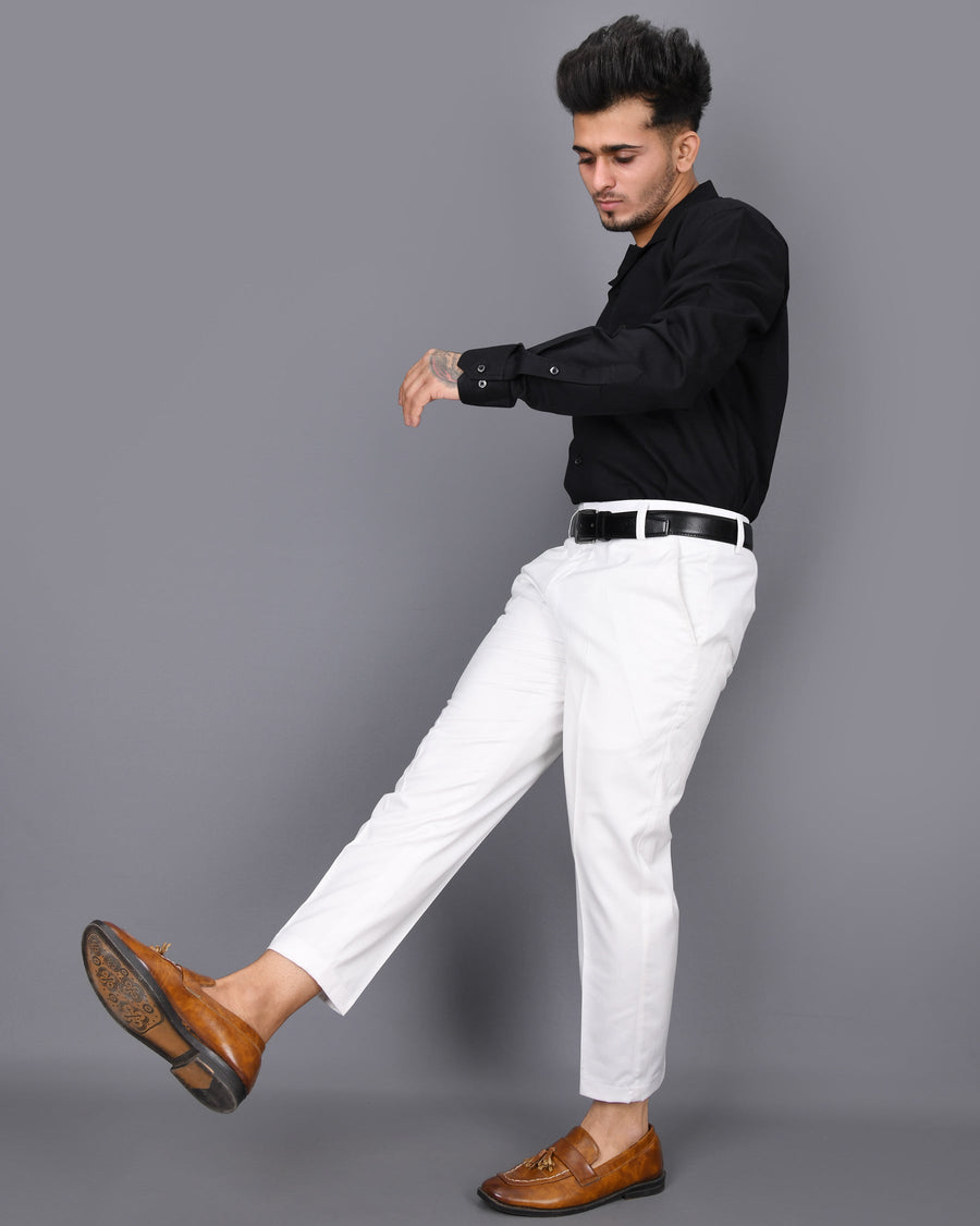 Jade Black Cuban Collar Luxurious Linen Shirt
