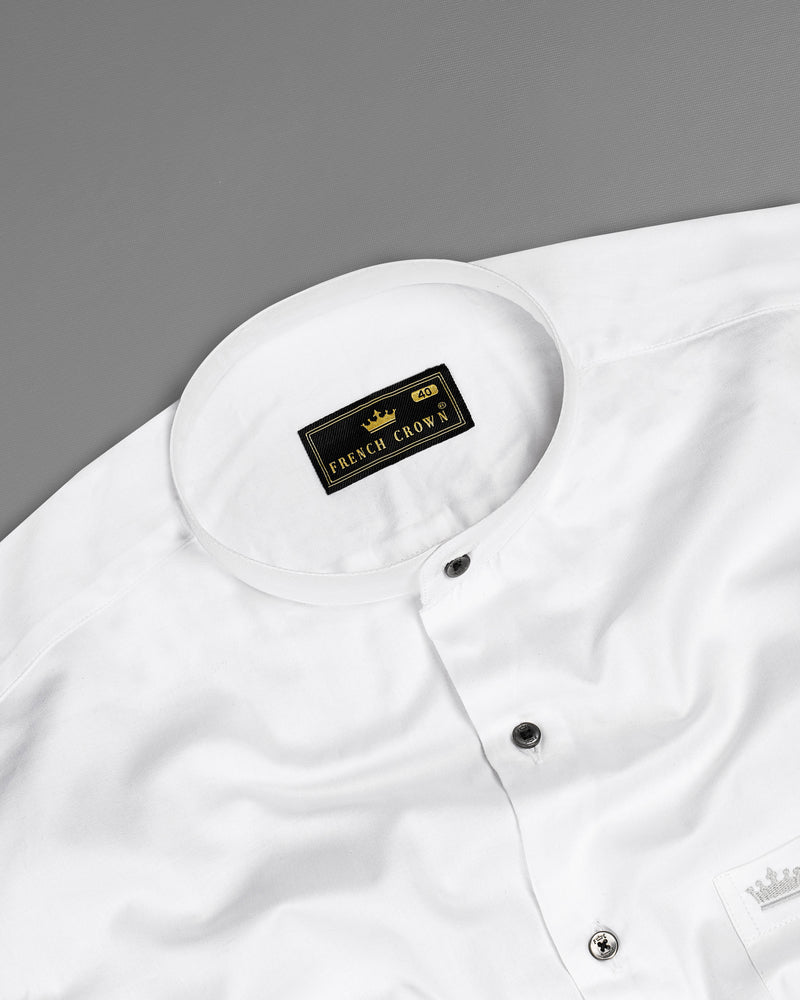 Bright White Super Soft Giza Cotton SHIRT