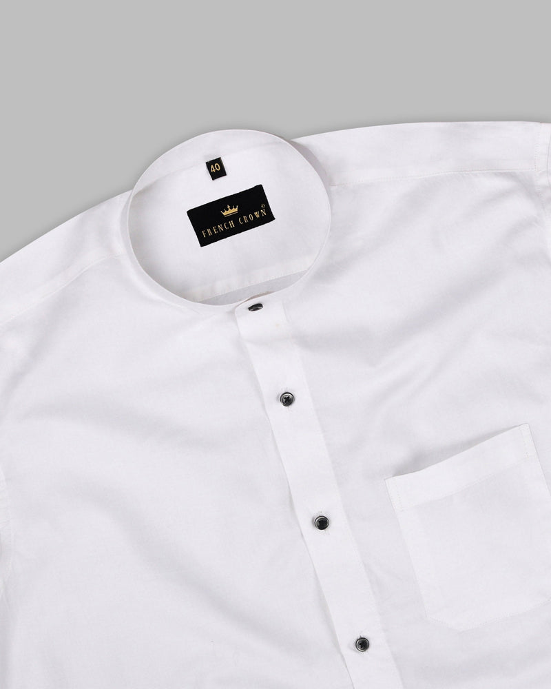 Bright White Super Soft Giza Cotton Evening Shirt