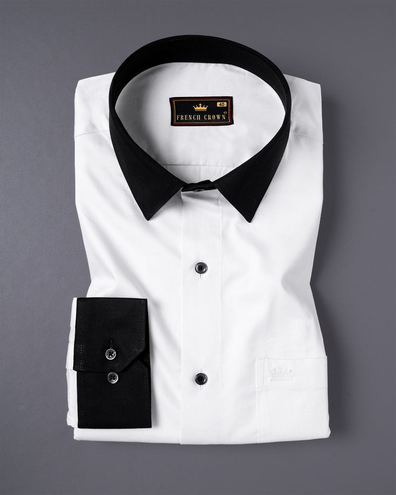 Bright White with Black Collar Premium Satin Shirt 5031-BCC-BLK-38, 5031-BCC-BLK-H-38, 5031-BCC-BLK-39, 5031-BCC-BLK-H-39, 5031-BCC-BLK-40, 5031-BCC-BLK-H-40, 5031-BCC-BLK-42, 5031-BCC-BLK-H-42, 5031-BCC-BLK-44, 5031-BCC-BLK-H-44, 5031-BCC-BLK-46, 5031-BCC-BLK-H-46, 5031-BCC-BLK-48, 5031-BCC-BLK-H-48, 5031-BCC-BLK-50, 5031-BCC-BLK-H-50, 5031-BCC-BLK-52, 5031-BCC-BLK-H-52