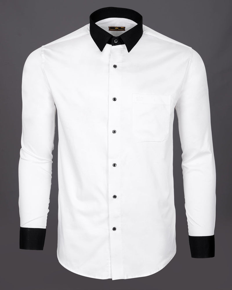 Bright White with Black Collar Premium Satin Shirt 5031-BCC-BLK-38, 5031-BCC-BLK-H-38, 5031-BCC-BLK-39, 5031-BCC-BLK-H-39, 5031-BCC-BLK-40, 5031-BCC-BLK-H-40, 5031-BCC-BLK-42, 5031-BCC-BLK-H-42, 5031-BCC-BLK-44, 5031-BCC-BLK-H-44, 5031-BCC-BLK-46, 5031-BCC-BLK-H-46, 5031-BCC-BLK-48, 5031-BCC-BLK-H-48, 5031-BCC-BLK-50, 5031-BCC-BLK-H-50, 5031-BCC-BLK-52, 5031-BCC-BLK-H-52