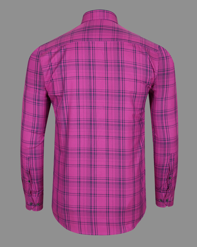 Mulberry Pink Plaid Premium Cotton Shirt 5136-BLK-38, 5136-BLK-H-38, 5136-BLK-39, 5136-BLK-H-39, 5136-BLK-40, 5136-BLK-H-40, 5136-BLK-42, 5136-BLK-H-42, 5136-BLK-44, 5136-BLK-H-44, 5136-BLK-46, 5136-BLK-H-46, 5136-BLK-48, 5136-BLK-H-48, 5136-BLK-50, 5136-BLK-H-50, 5136-BLK-52, 5136-BLK-H-52