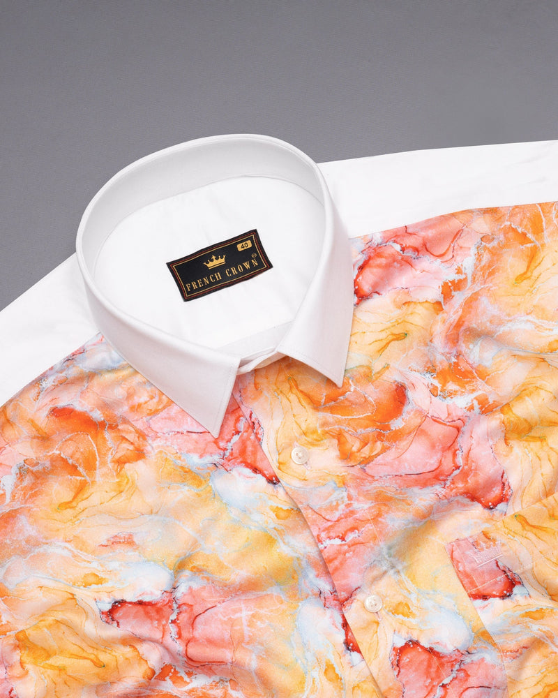 Coral Fluid Printed Premium Cotton Shirt 5182-P87-38, 5182-P87-H-38, 5182-P87-39, 5182-P87-H-39, 5182-P87-40, 5182-P87-H-40, 5182-P87-42, 5182-P87-H-42, 5182-P87-44, 5182-P87-H-44, 5182-P87-46, 5182-P87-H-46, 5182-P87-48, 5182-P87-H-48, 5182-P87-50, 5182-P87-H-50, 5182-P87-52, 5182-P87-H-52