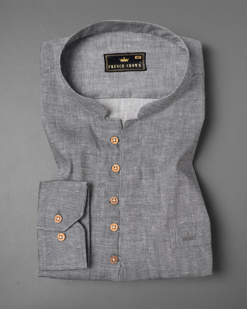 Scarpa Flow Grey Linen Kurta Shirt 5249-KS-38, 5249-KS-H-38, 5249-KS-39, 5249-KS-H-39, 5249-KS-40, 5249-KS-H-40, 5249-KS-42, 5249-KS-H-42, 5249-KS-44, 5249-KS-H-44, 5249-KS-46, 5249-KS-H-46, 5249-KS-48, 5249-KS-H-48, 5249-KS-50, 5249-KS-H-50, 5249-KS-52, 5249-KS-H-52