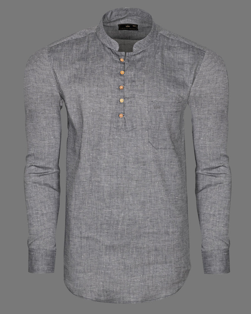 Scarpa Flow Grey Linen Kurta Shirt 5249-KS-38, 5249-KS-H-38, 5249-KS-39, 5249-KS-H-39, 5249-KS-40, 5249-KS-H-40, 5249-KS-42, 5249-KS-H-42, 5249-KS-44, 5249-KS-H-44, 5249-KS-46, 5249-KS-H-46, 5249-KS-48, 5249-KS-H-48, 5249-KS-50, 5249-KS-H-50, 5249-KS-52, 5249-KS-H-52