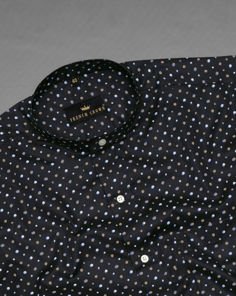 Jade Black Dots Printed Premium Cotton Shirt 5257-M-38, 5257-M-H-38, 5257-M-39, 5257-M-H-39, 5257-M-40, 5257-M-H-40, 5257-M-42, 5257-M-H-42, 5257-M-44, 5257-M-H-44, 5257-M-46, 5257-M-H-46, 5257-M-48, 5257-M-H-48, 5257-M-50, 5257-M-H-50, 5257-M-52, 5257-M-H-52