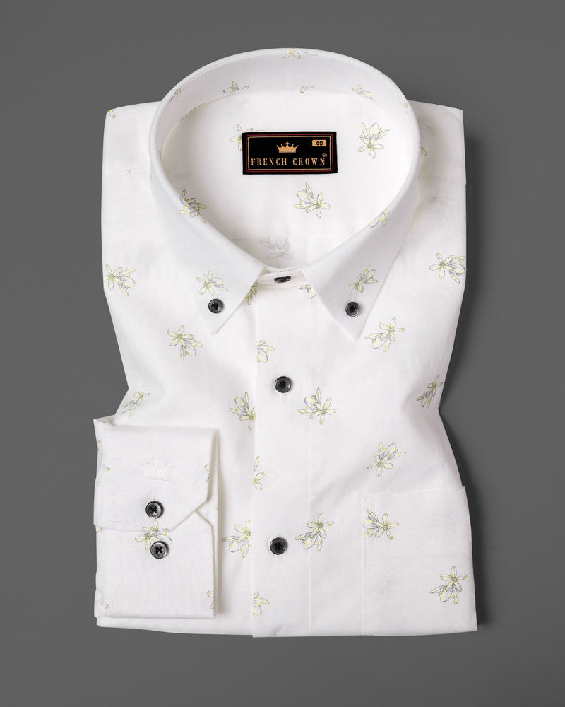 Bright White Floral Luxurious Linen Shirt 5381-BD-BLK-38, 5381-BD-BLK-H-38, 5381-BD-BLK-39, 5381-BD-BLK-H-39, 5381-BD-BLK-40, 5381-BD-BLK-H-40, 5381-BD-BLK-42, 5381-BD-BLK-H-42, 5381-BD-BLK-44, 5381-BD-BLK-H-44, 5381-BD-BLK-46, 5381-BD-BLK-H-46, 5381-BD-BLK-48, 5381-BD-BLK-H-48, 5381-BD-BLK-50, 5381-BD-BLK-H-50, 5381-BD-BLK-52, 5381-BD-BLK-H-52