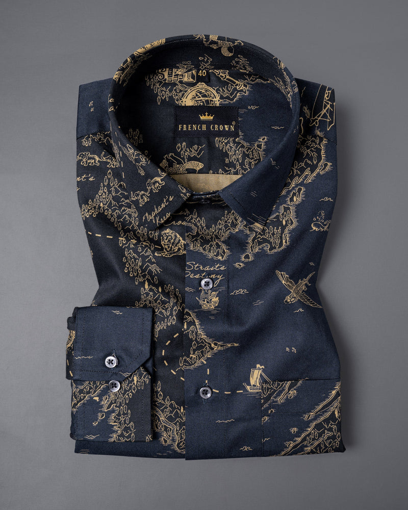 Licorice Blue with golden Map Print Royal Oxford Shirt 5563-BLK-38, 5563-BLK-H-38, 5563-BLK-39, 5563-BLK-H-39, 5563-BLK-40, 5563-BLK-H-40, 5563-BLK-42, 5563-BLK-H-42, 5563-BLK-44, 5563-BLK-H-44, 5563-BLK-46, 5563-BLK-H-46, 5563-BLK-48, 5563-BLK-H-48, 5563-BLK-50, 5563-BLK-H-50, 5563-BLK-52, 5563-BLK-H-52