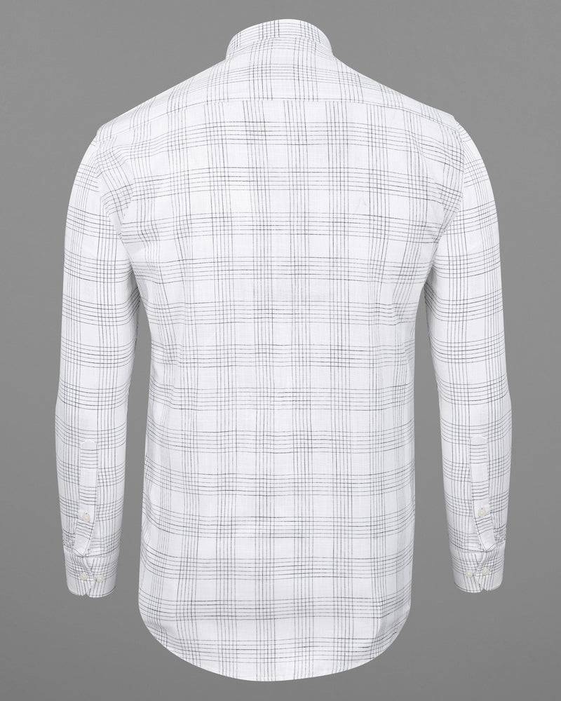 Bright White Checkered Luxurious Linen Shirt 5586-M-38, 5586-M-H-38, 5586-M-39, 5586-M-H-39, 5586-M-40, 5586-M-H-40, 5586-M-42, 5586-M-H-42, 5586-M-44, 5586-M-H-44, 5586-M-46, 5586-M-H-46, 5586-M-48, 5586-M-H-48, 5586-M-50, 5586-M-H-50, 5586-M-52, 5586-M-H-52