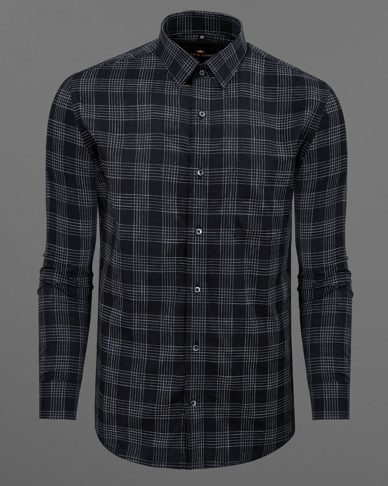 Jade Black Plaid Luxurious Linen Shirt 5593-BLK-38, 5593-BLK-H-38, 5593-BLK-39, 5593-BLK-H-39, 5593-BLK-40, 5593-BLK-H-40, 5593-BLK-42, 5593-BLK-H-42, 5593-BLK-44, 5593-BLK-H-44, 5593-BLK-46, 5593-BLK-H-46, 5593-BLK-48, 5593-BLK-H-48, 5593-BLK-50, 5593-BLK-H-50, 5593-BLK-52, 5593-BLK-H-52