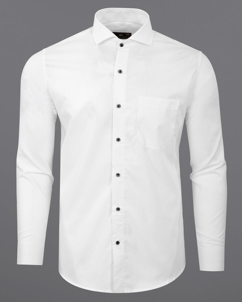 Bright White Dobby Textured Premium Giza Cotton Shirt 5653-CA-BLK-38, 5653-CA-BLK-H-38, 5653-CA-BLK-39, 5653-CA-BLK-H-39, 5653-CA-BLK-40, 5653-CA-BLK-H-40, 5653-CA-BLK-42, 5653-CA-BLK-H-42, 5653-CA-BLK-44, 5653-CA-BLK-H-44, 5653-CA-BLK-46, 5653-CA-BLK-H-46, 5653-CA-BLK-48, 5653-CA-BLK-H-48, 5653-CA-BLK-50, 5653-CA-BLK-H-50, 5653-CA-BLK-52, 5653-CA-BLK-H-52