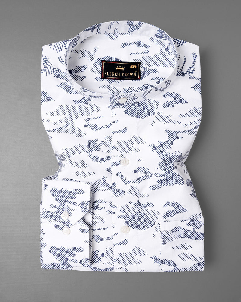 Bright White Camo Printed Premium Satin Shirt 5695-M-38, 5695-M-H-38, 5695-M-39, 5695-M-H-39, 5695-M-40, 5695-M-H-40, 5695-M-42, 5695-M-H-42, 5695-M-44, 5695-M-H-44, 5695-M-46, 5695-M-H-46, 5695-M-48, 5695-M-H-48, 5695-M-50, 5695-M-H-50, 5695-M-52, 5695-M-H-52