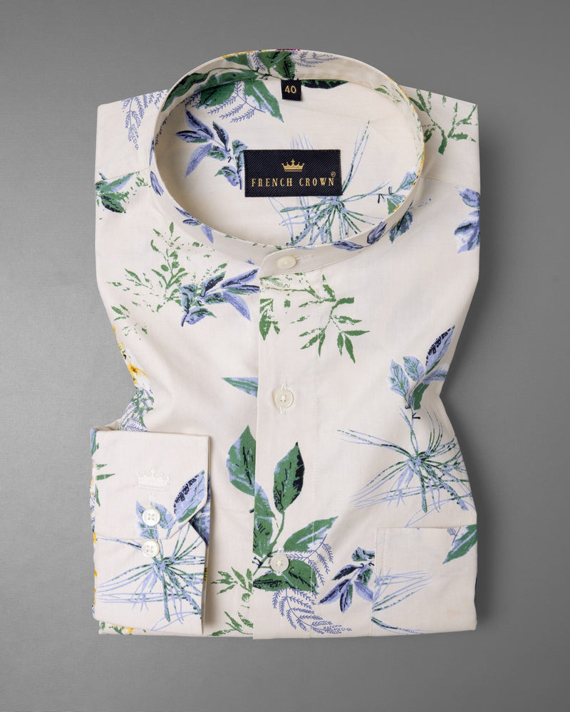 Pearl Bush Cream Sparrow Printed Premium Cotton Shirt 5699-M-38, 5699-M-H-38, 5699-M-39, 5699-M-H-39, 5699-M-40, 5699-M-H-40, 5699-M-42, 5699-M-H-42, 5699-M-44, 5699-M-H-44, 5699-M-46, 5699-M-H-46, 5699-M-48, 5699-M-H-48, 5699-M-50, 5699-M-H-50, 5699-M-52, 5699-M-H-52