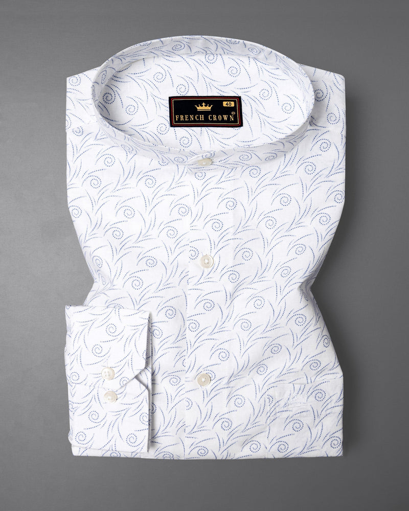 Bright White Printed Luxurious Linen Shirt 5710-M-38, 5710-M-H-38, 5710-M-39, 5710-M-H-39, 5710-M-40, 5710-M-H-40, 5710-M-42, 5710-M-H-42, 5710-M-44, 5710-M-H-44, 5710-M-46, 5710-M-H-46, 5710-M-48, 5710-M-H-48, 5710-M-50, 5710-M-H-50, 5710-M-52, 5710-M-H-52