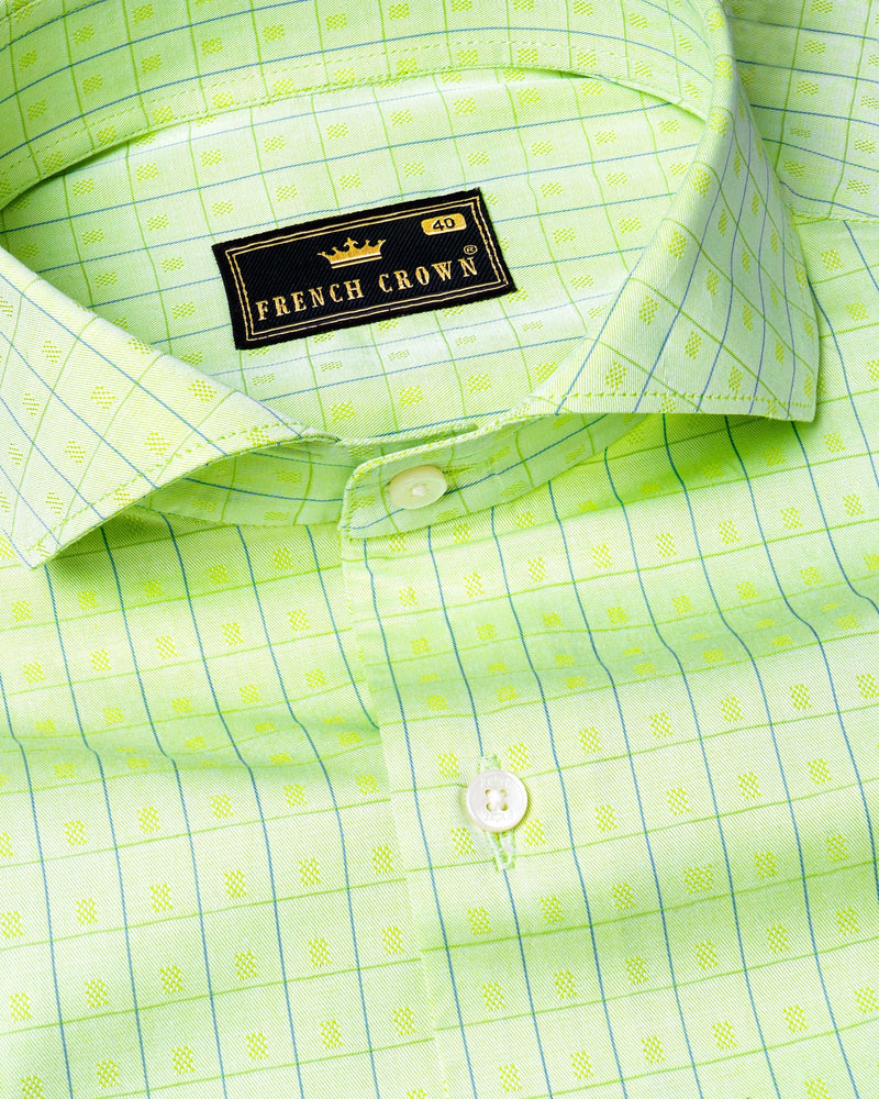 Reef Green windowpane Dobby Textured Premium Giza Cotton Shirt 5739-CA-38, 5739-CA-H-38, 5739-CA-39, 5739-CA-H-39, 5739-CA-40, 5739-CA-H-40, 5739-CA-42, 5739-CA-H-42, 5739-CA-44, 5739-CA-H-44, 5739-CA-46, 5739-CA-H-46, 5739-CA-48, 5739-CA-H-48, 5739-CA-50, 5739-CA-H-50, 5739-CA-52, 5739-CA-H-52