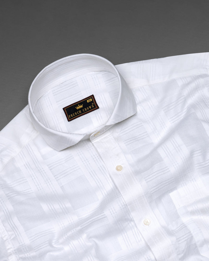 Bright White Plaid Dobby Textured Premium Cotton Shirt 5782-CA-38, 5782-CA-H-38, 5782-CA-39, 5782-CA-H-39, 5782-CA-40, 5782-CA-H-40, 5782-CA-42, 5782-CA-H-42, 5782-CA-44, 5782-CA-H-44, 5782-CA-46, 5782-CA-H-46, 5782-CA-48, 5782-CA-H-48, 5782-CA-50, 5782-CA-H-50, 5782-CA-52, 5782-CA-H-52