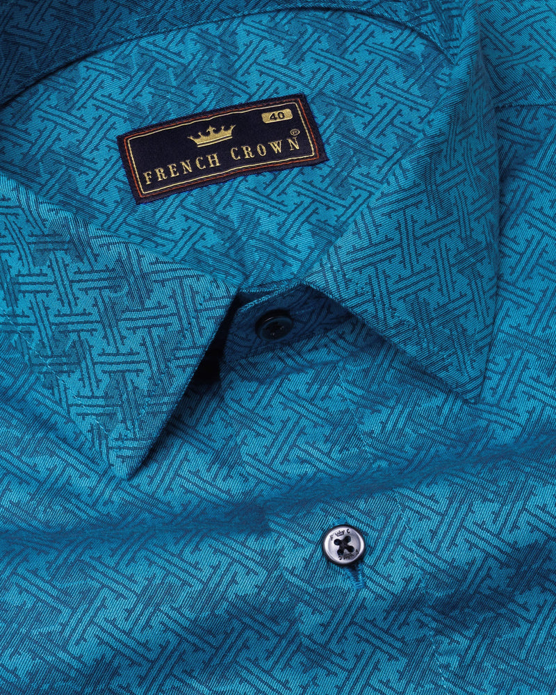 Cerulean Blue Jacquard Textured Premium Giza Cotton Shirt 5785-BLK-38, 5785-BLK-H-38, 5785-BLK-39, 5785-BLK-H-39, 5785-BLK-40, 5785-BLK-H-40, 5785-BLK-42, 5785-BLK-H-42, 5785-BLK-44, 5785-BLK-H-44, 5785-BLK-46, 5785-BLK-H-46, 5785-BLK-48, 5785-BLK-H-48, 5785-BLK-50, 5785-BLK-H-50, 5785-BLK-52, 5785-BLK-H-52