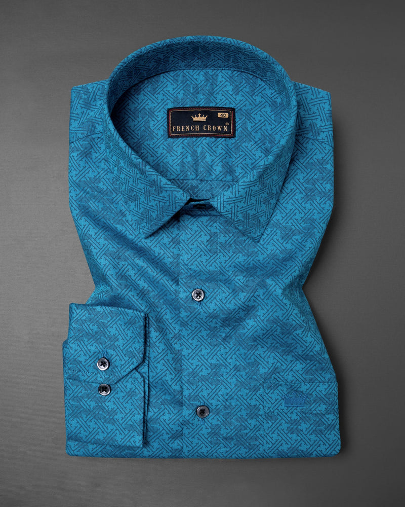 Cerulean Blue Jacquard Textured Premium Giza Cotton Shirt 5785-BLK-38, 5785-BLK-H-38, 5785-BLK-39, 5785-BLK-H-39, 5785-BLK-40, 5785-BLK-H-40, 5785-BLK-42, 5785-BLK-H-42, 5785-BLK-44, 5785-BLK-H-44, 5785-BLK-46, 5785-BLK-H-46, 5785-BLK-48, 5785-BLK-H-48, 5785-BLK-50, 5785-BLK-H-50, 5785-BLK-52, 5785-BLK-H-52