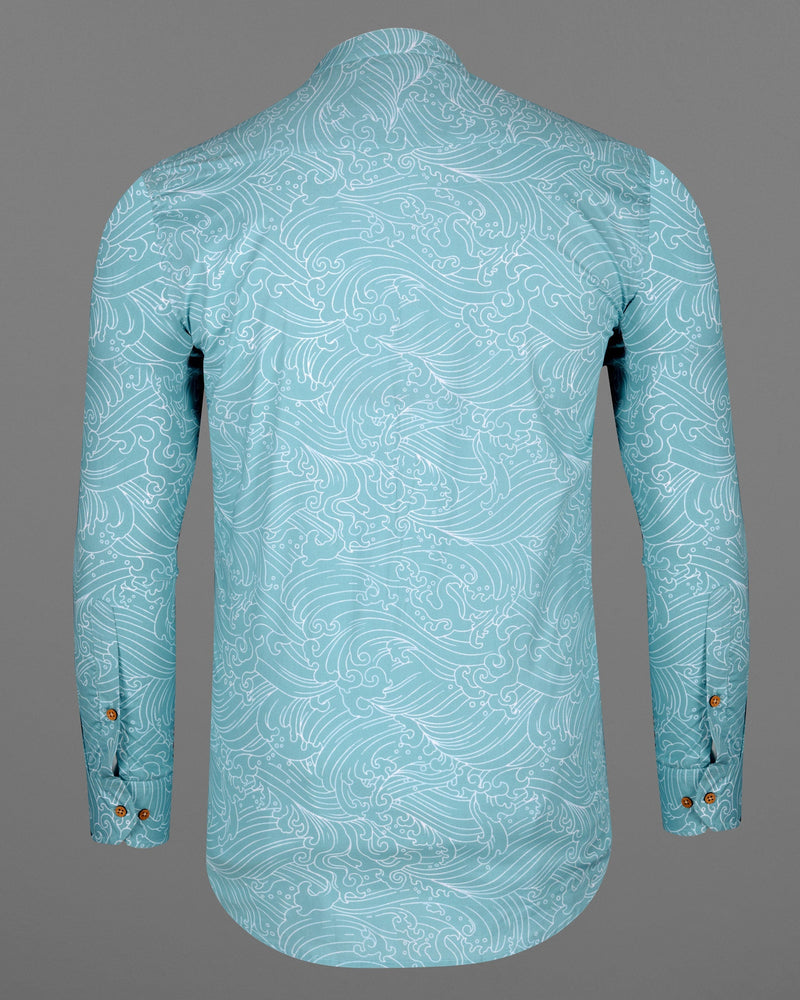 Neptune Sky Blue Waves Printed Premium Cotton Kurta Shirt 5788-KS-38, 5788-KS-H-38, 5788-KS-39, 5788-KS-H-39, 5788-KS-40, 5788-KS-H-40, 5788-KS-42, 5788-KS-H-42, 5788-KS-44, 5788-KS-H-44, 5788-KS-46, 5788-KS-H-46, 5788-KS-48, 5788-KS-H-48, 5788-KS-50, 5788-KS-H-50, 5788-KS-52, 5788-KS-H-52