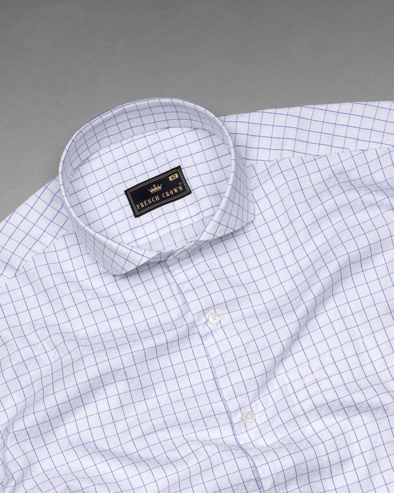 Bright White with Wild Blue windowpane Dobby Textured Premium Giza Cotton shirt 5793-CA-38, 5793-CA-H-38, 5793-CA-39, 5793-CA-H-39, 5793-CA-40, 5793-CA-H-40, 5793-CA-42, 5793-CA-H-42, 5793-CA-44, 5793-CA-H-44, 5793-CA-46, 5793-CA-H-46, 5793-CA-48, 5793-CA-H-48, 5793-CA-50, 5793-CA-H-50, 5793-CA-52, 5793-CA-H-52