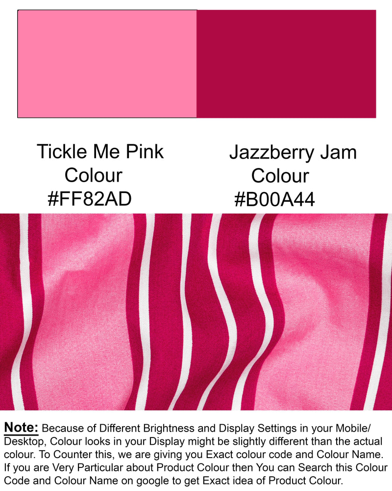 Tickle Me Pink and Razzberry Jam Striped Premium Cotton Kurta Shirt 5804-KS-38, 5804-KS-H-38, 5804-KS-39, 5804-KS-H-39, 5804-KS-40, 5804-KS-H-40, 5804-KS-42, 5804-KS-H-42, 5804-KS-44, 5804-KS-H-44, 5804-KS-46, 5804-KS-H-46, 5804-KS-48, 5804-KS-H-48, 5804-KS-50, 5804-KS-H-50, 5804-KS-52, 5804-KS-H-52