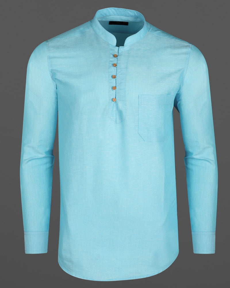 Blizzard Blue Luxurious Linen Kurta Shirt 5812-KS-38, 5812-KS-H-38, 5812-KS-39, 5812-KS-H-39, 5812-KS-40, 5812-KS-H-40, 5812-KS-42, 5812-KS-H-42, 5812-KS-44, 5812-KS-H-44, 5812-KS-46, 5812-KS-H-46, 5812-KS-48, 5812-KS-H-48, 5812-KS-50, 5812-KS-H-50, 5812-KS-52, 5812-KS-H-52