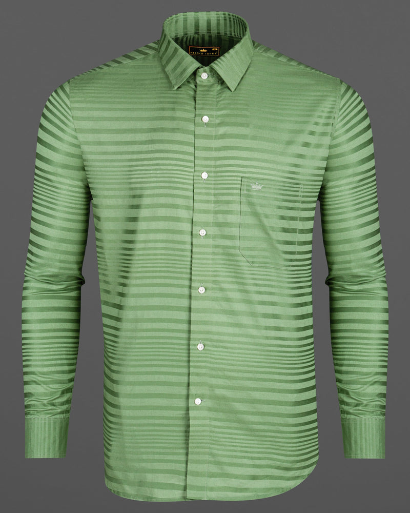 Olivin with Chalet Green Striped Dobby Premium Giza Cotton Shirt 5815-38, 5815-H-38, 5815-39, 5815-H-39, 5815-40, 5815-H-40, 5815-42, 5815-H-42, 5815-44, 5815-H-44, 5815-46, 5815-H-46, 5815-48, 5815-H-48, 5815-50, 5815-H-50, 5815-52, 5815-H-52