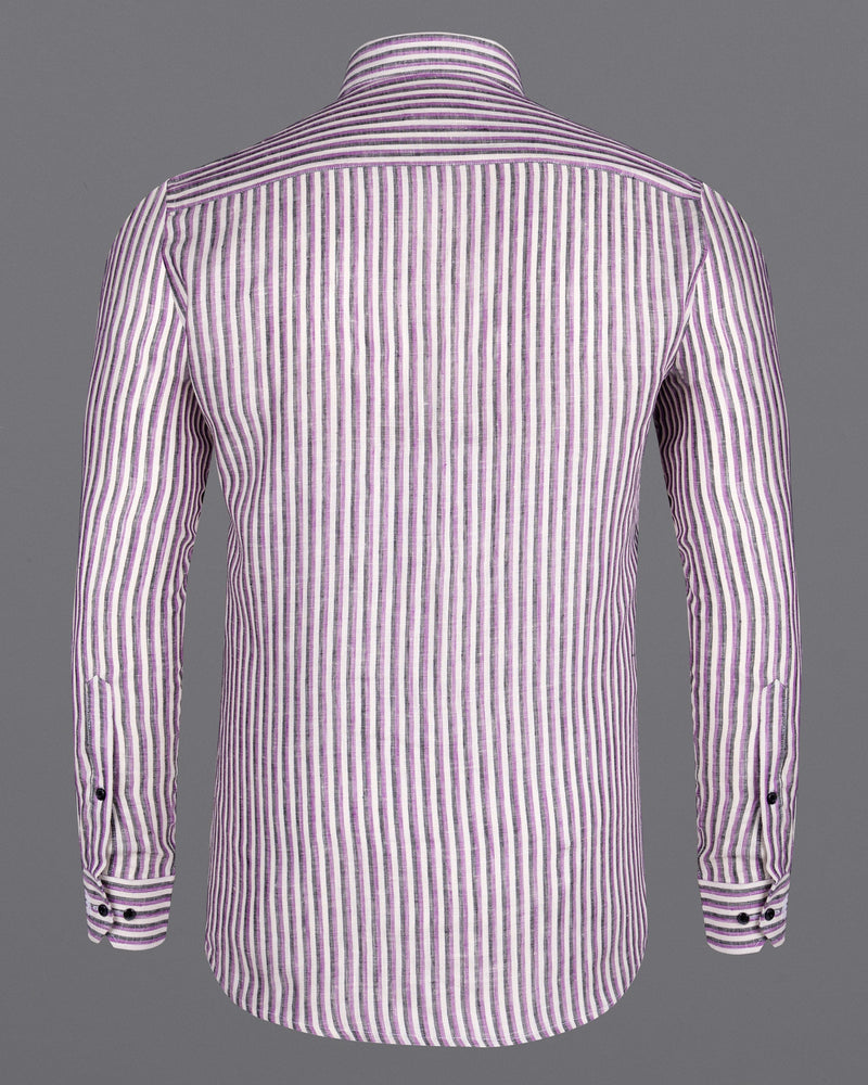 Jade Black with Purple and white Striped Luxurious Linen Shirt 5824-BD-BLK-38, 5824-BD-BLK-H-38, 5824-BD-BLK-39, 5824-BD-BLK-H-39, 5824-BD-BLK-40, 5824-BD-BLK-H-40, 5824-BD-BLK-42, 5824-BD-BLK-H-42, 5824-BD-BLK-44, 5824-BD-BLK-H-44, 5824-BD-BLK-46, 5824-BD-BLK-H-46, 5824-BD-BLK-48, 5824-BD-BLK-H-48, 5824-BD-BLK-50, 5824-BD-BLK-H-50, 5824-BD-BLK-52, 5824-BD-BLK-H-52