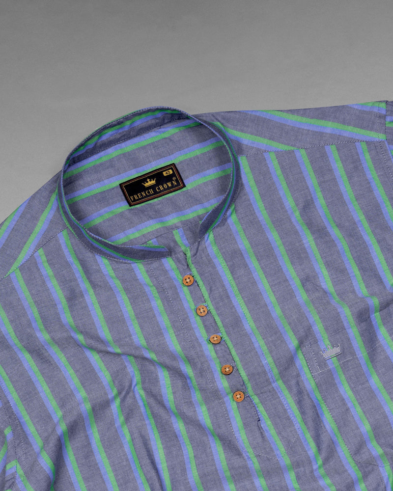 Slate Grey Striped Premium Cotton Kurta Shirt 5847-KS-38, 5847-KS-H-38, 5847-KS-39, 5847-KS-H-39, 5847-KS-40, 5847-KS-H-40, 5847-KS-42, 5847-KS-H-42, 5847-KS-44, 5847-KS-H-44, 5847-KS-46, 5847-KS-H-46, 5847-KS-48, 5847-KS-H-48, 5847-KS-50, 5847-KS-H-50, 5847-KS-52, 5847-KS-H-52