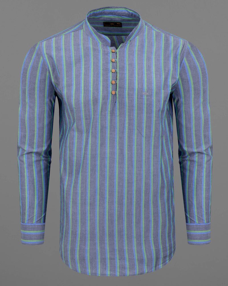 Slate Grey Striped Premium Cotton Kurta Shirt 5847-KS-38, 5847-KS-H-38, 5847-KS-39, 5847-KS-H-39, 5847-KS-40, 5847-KS-H-40, 5847-KS-42, 5847-KS-H-42, 5847-KS-44, 5847-KS-H-44, 5847-KS-46, 5847-KS-H-46, 5847-KS-48, 5847-KS-H-48, 5847-KS-50, 5847-KS-H-50, 5847-KS-52, 5847-KS-H-52