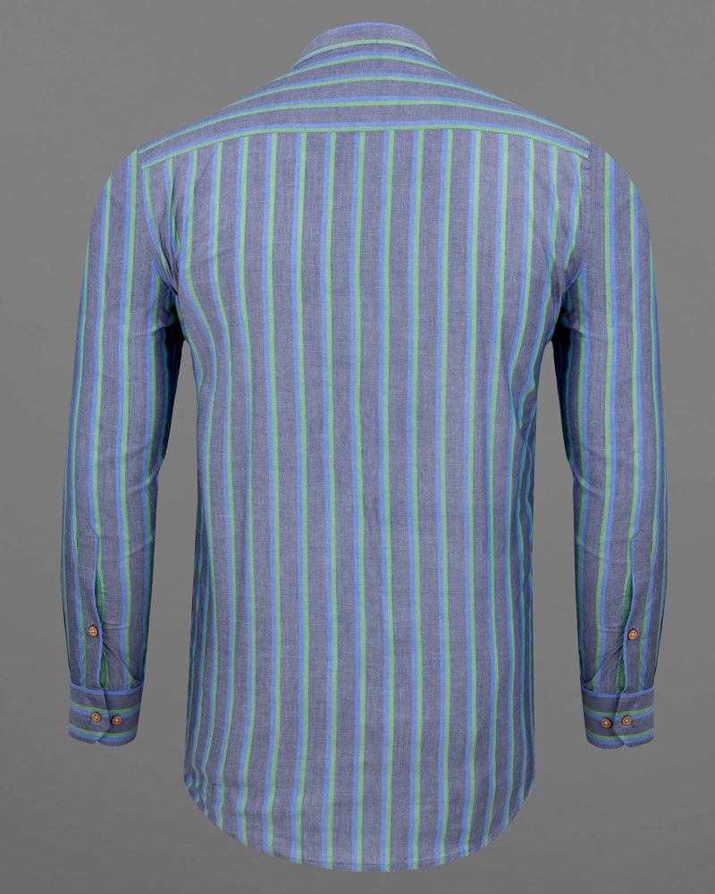 Slate Grey Striped Premium Cotton Kurta Shirt 5847-KS-38, 5847-KS-H-38, 5847-KS-39, 5847-KS-H-39, 5847-KS-40, 5847-KS-H-40, 5847-KS-42, 5847-KS-H-42, 5847-KS-44, 5847-KS-H-44, 5847-KS-46, 5847-KS-H-46, 5847-KS-48, 5847-KS-H-48, 5847-KS-50, 5847-KS-H-50, 5847-KS-52, 5847-KS-H-52