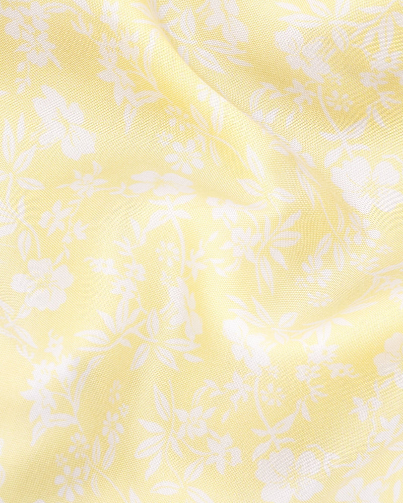 Astra Yellow Floral Printed Premium Tencel Shirt 5856-KS-38, 5856-KS-H-38, 5856-KS-39, 5856-KS-H-39, 5856-KS-40, 5856-KS-H-40, 5856-KS-42, 5856-KS-H-42, 5856-KS-44, 5856-KS-H-44, 5856-KS-46, 5856-KS-H-46, 5856-KS-48, 5856-KS-H-48, 5856-KS-50, 5856-KS-H-50, 5856-KS-52, 5856-KS-H-52