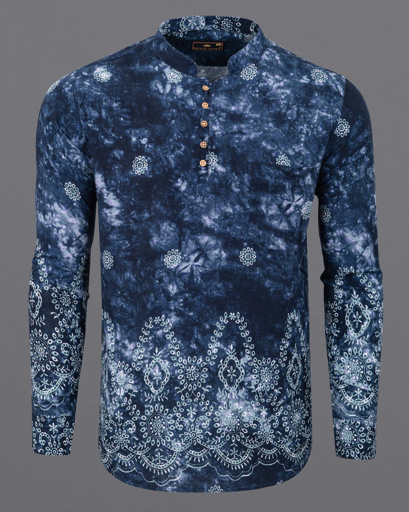 Cello Blue Floral Printed Premium Tencel Shirt 5873-KS-38, 5873-KS-H-38, 5873-KS-39, 5873-KS-H-39, 5873-KS-40, 5873-KS-H-40, 5873-KS-42, 5873-KS-H-42, 5873-KS-44, 5873-KS-H-44, 5873-KS-46, 5873-KS-H-46, 5873-KS-48, 5873-KS-H-48, 5873-KS-50, 5873-KS-H-50, 5873-KS-52, 5873-KS-H-52