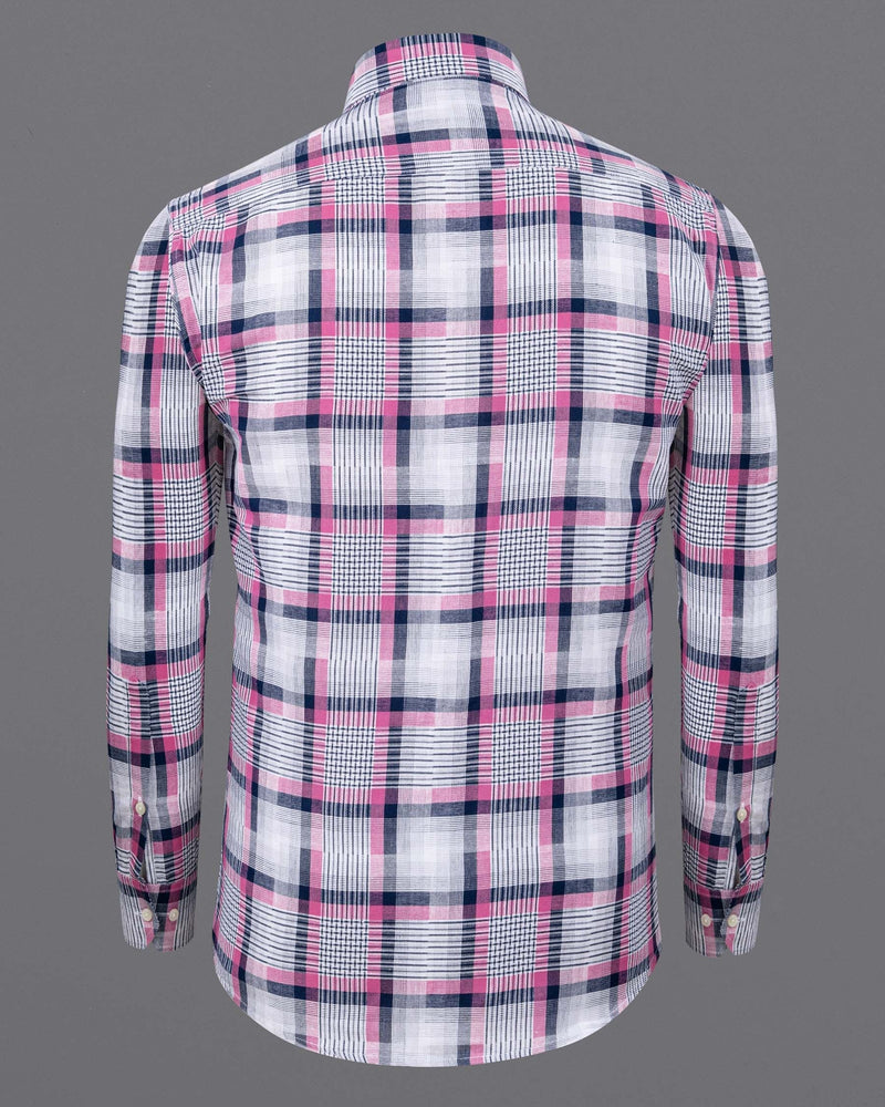 Bright White Twill Plaid Premium Cotton Shirt 5891-CA-38, 5891-CA-H-38, 5891-CA-39, 5891-CA-H-39, 5891-CA-40, 5891-CA-H-40, 5891-CA-42, 5891-CA-H-42, 5891-CA-44, 5891-CA-H-44, 5891-CA-46, 5891-CA-H-46, 5891-CA-48, 5891-CA-H-48, 5891-CA-50, 5891-CA-H-50, 5891-CA-52, 5891-CA-H-52