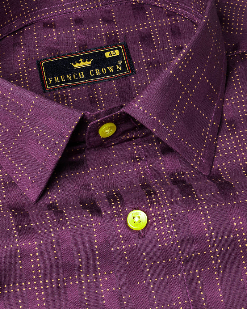 Finn Purple with Bright Yellow Buttoned Dobby Textured Premium Giza Cotton Shirt 5902-YL-38, 5902-YL-H-38, 5902-YL-39, 5902-YL-H-39, 5902-YL-40, 5902-YL-H-40, 5902-YL-42, 5902-YL-H-42, 5902-YL-44, 5902-YL-H-44, 5902-YL-46, 5902-YL-H-46, 5902-YL-48, 5902-YL-H-48, 5902-YL-50, 5902-YL-H-50, 5902-YL-52, 5902-YL-H-52